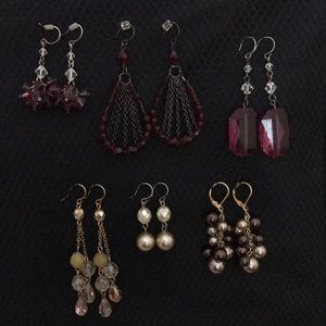 6 pairs of earrings set6